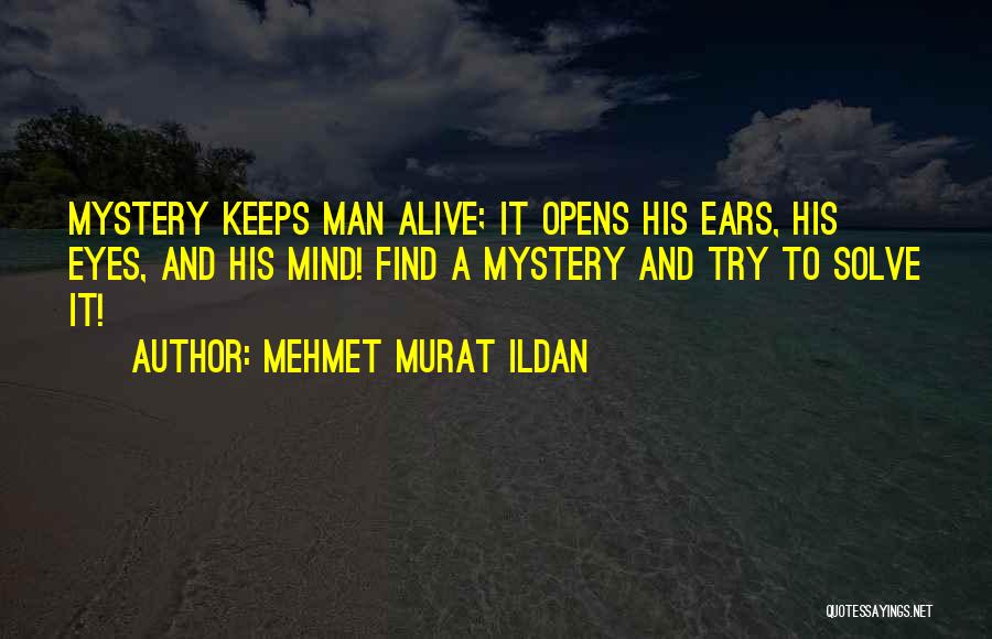 Solve A Mystery Quotes By Mehmet Murat Ildan