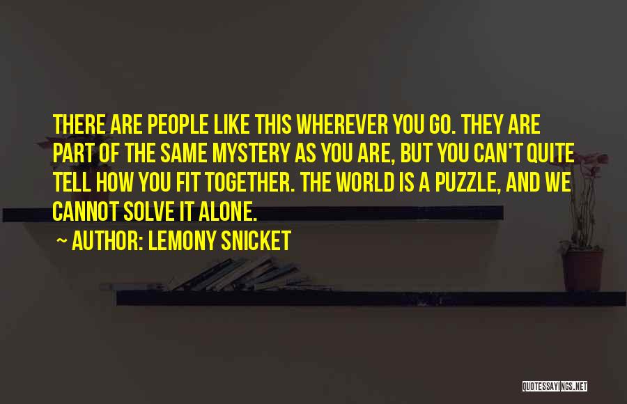 Solve Mystery Quotes By Lemony Snicket