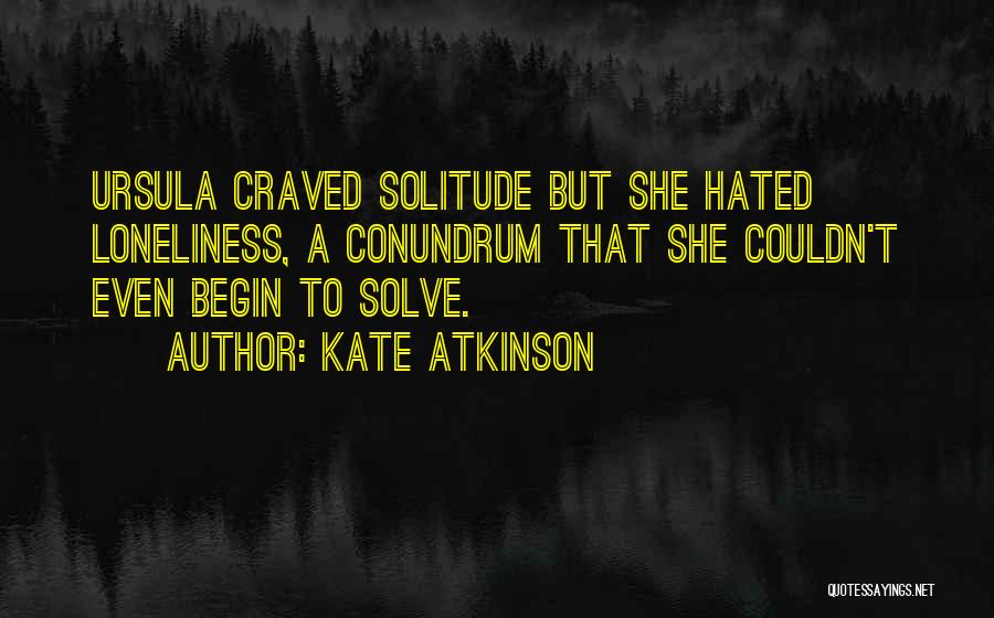 Solve Quotes By Kate Atkinson