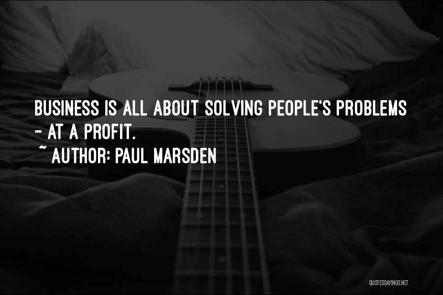 Solving Quotes By Paul Marsden