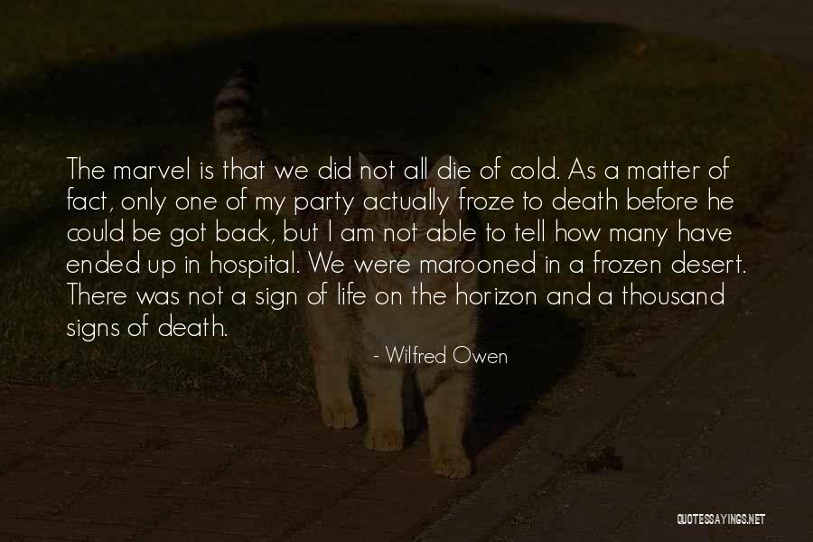 Sombreuil Antique Quotes By Wilfred Owen