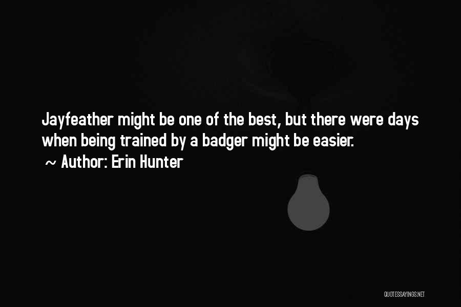 Some Days Are Easier Than Others Quotes By Erin Hunter