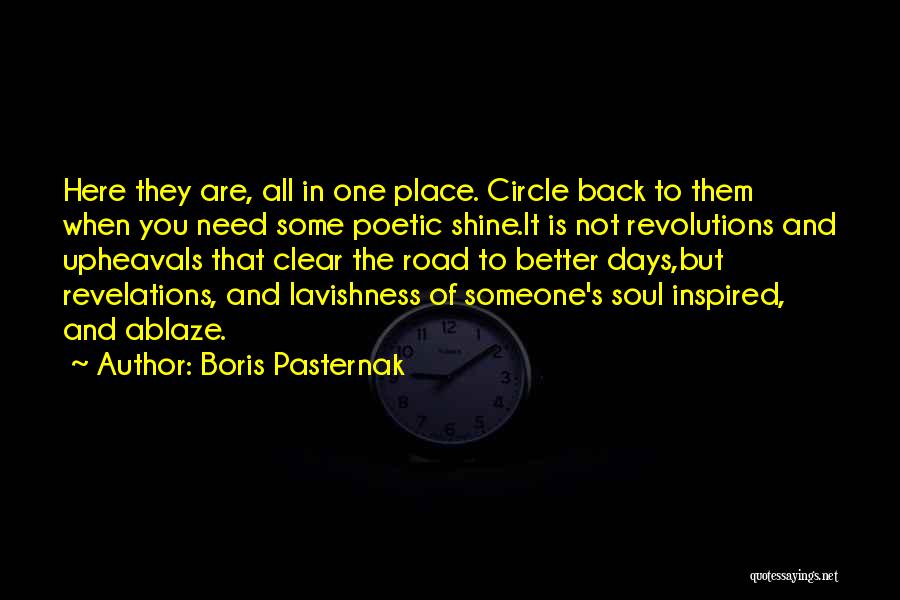 Some Days Quotes By Boris Pasternak