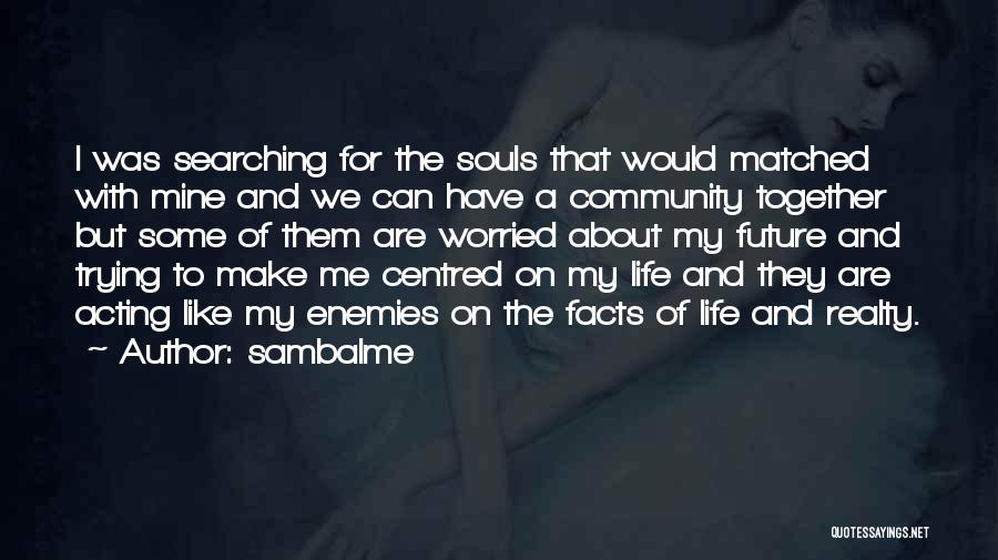 Some Facts Of Life Quotes By Sambalme