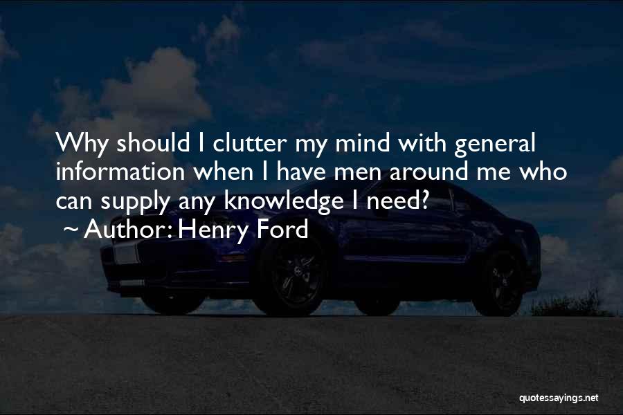 Some General Knowledge Quotes By Henry Ford