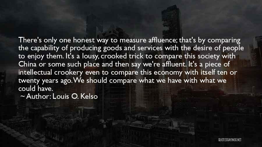 Some Goods Quotes By Louis O. Kelso