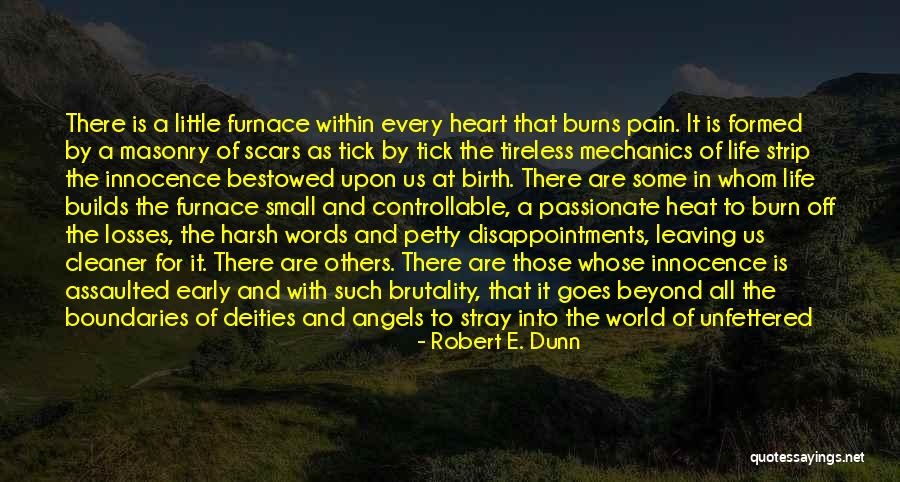 Some Heart Pain Quotes By Robert E. Dunn