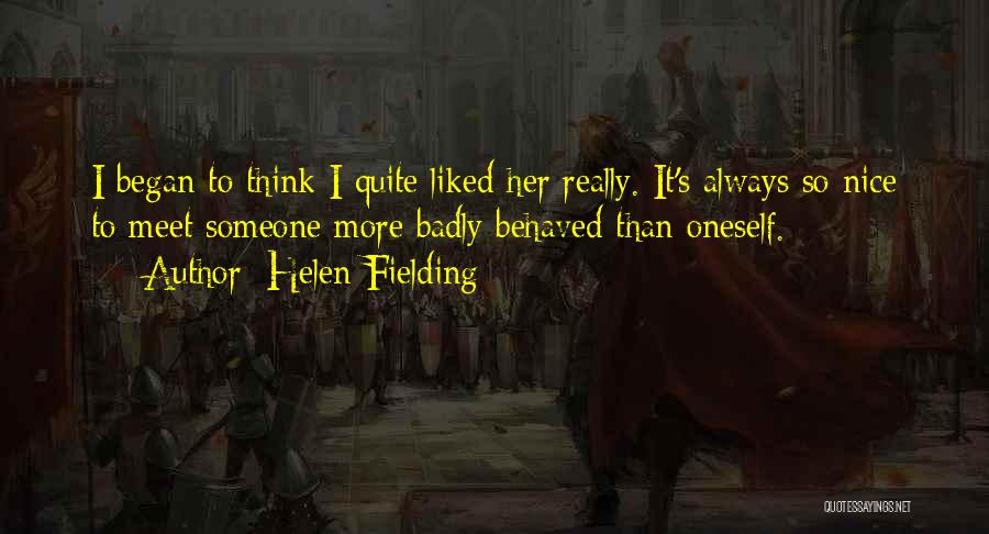 Some Nice And Funny Quotes By Helen Fielding