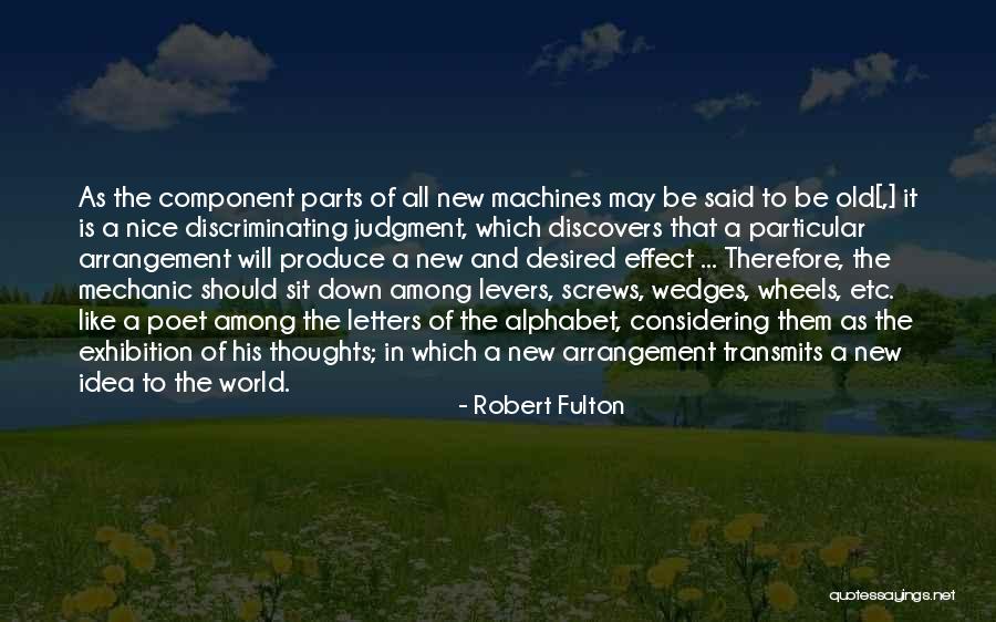 Some Nice Thoughts Quotes By Robert Fulton