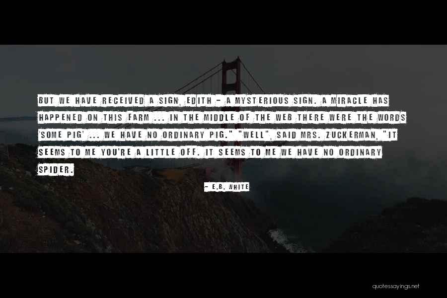 Some Pig Spider Quotes By E.B. White Some Pig Spider Quotes By E.B. White