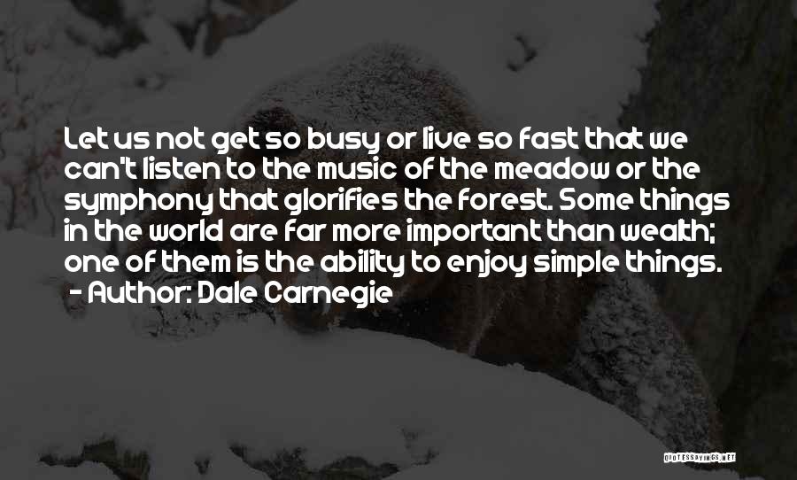 Some Things Are More Important Quotes By Dale Carnegie