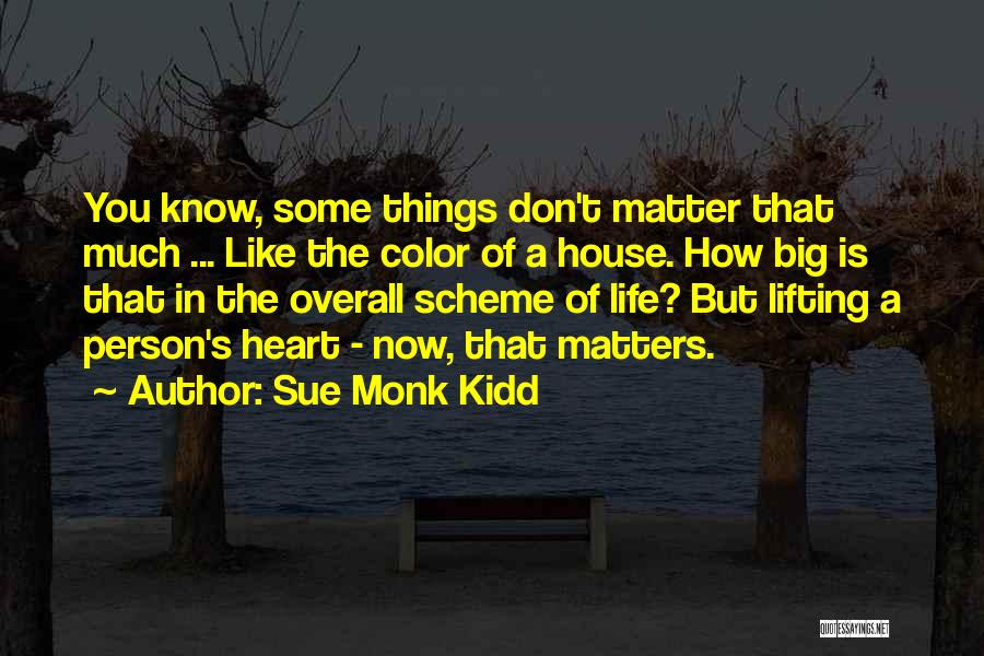 Some Things Don't Matter Quotes By Sue Monk Kidd