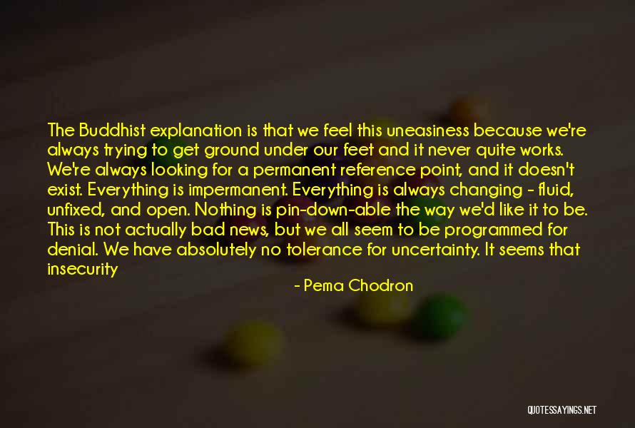 Some Things Never Changing Quotes By Pema Chodron