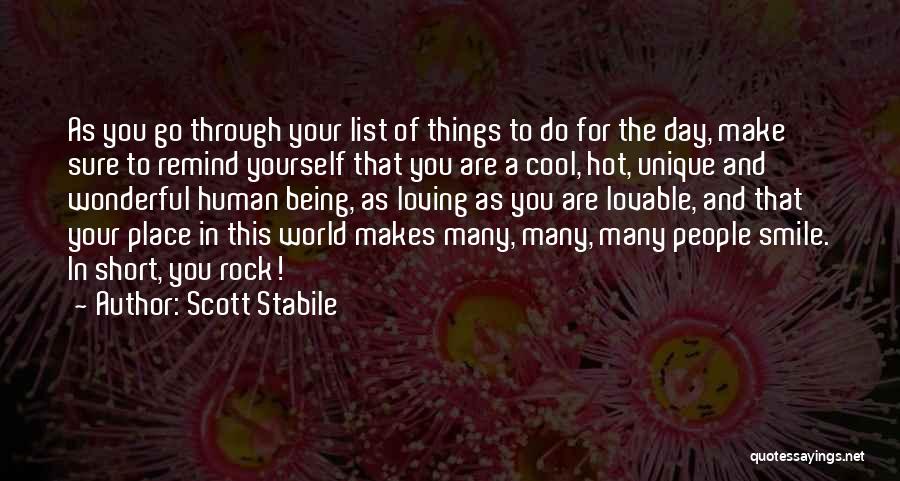 Some Unique Short Quotes By Scott Stabile