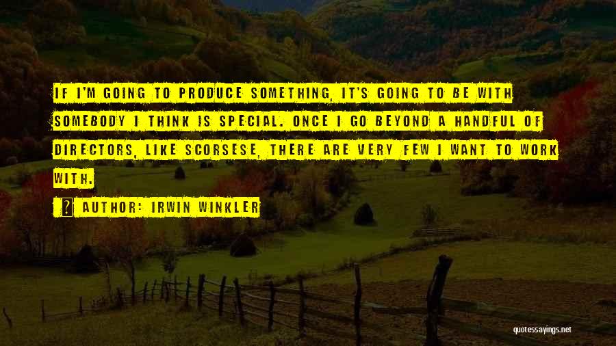 Somebody Special Quotes By Irwin Winkler