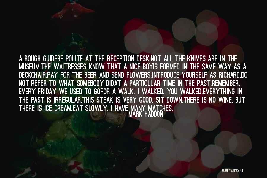 Somebody That I Used To Know Quotes By Mark Haddon Somebody That I Used To Know Quotes By Mark Haddon