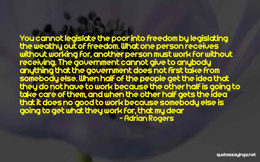 Somebody To Care Quotes By Adrian Rogers