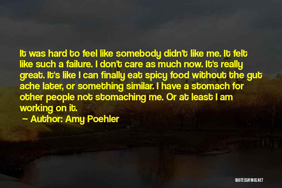 Somebody To Care Quotes By Amy Poehler