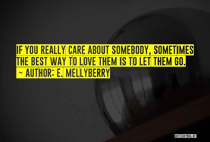 Somebody To Care Quotes By E. Mellyberry