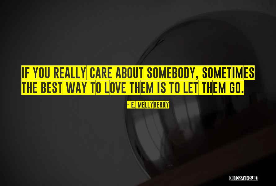 Somebody To Care Quotes By E. Mellyberry