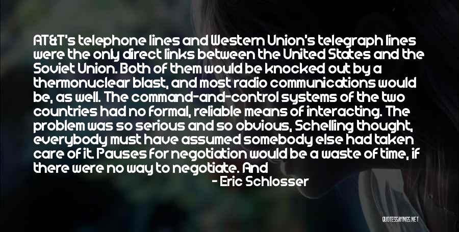 Somebody To Care Quotes By Eric Schlosser