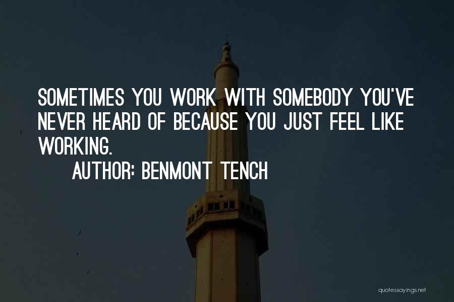 Somebody You Like Quotes By Benmont Tench