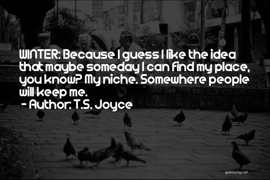 Someday I'll Find You Quotes By T.S. Joyce