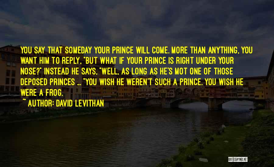 Someday Your Prince Will Come Quotes By David Levithan