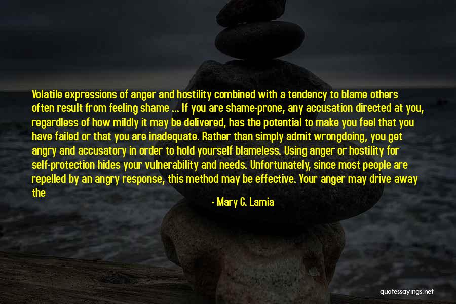 Someone Angry At You Quotes By Mary C. Lamia