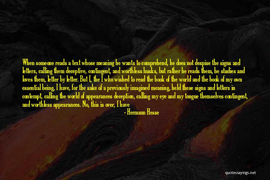 Someone Being Worthless Quotes By Hermann Hesse