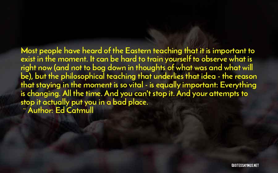 Someone Changing In A Bad Way Quotes By Ed Catmull