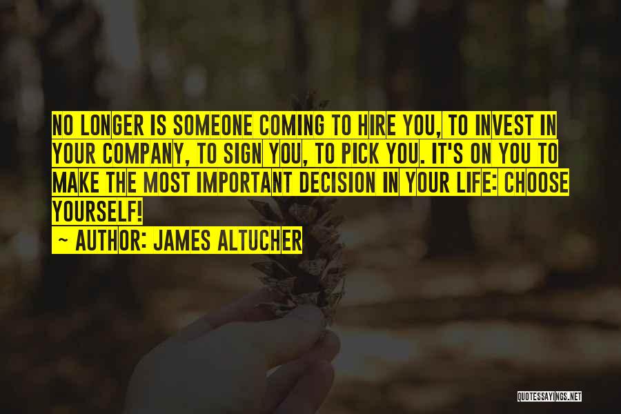 Someone Coming In Your Life Quotes By James Altucher