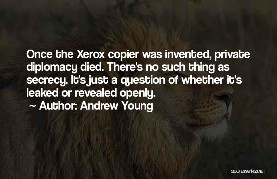 Someone Died Young Quotes By Andrew Young