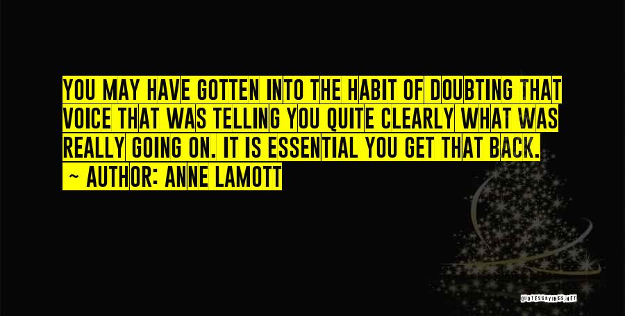 Someone Doubting You Quotes By Anne Lamott