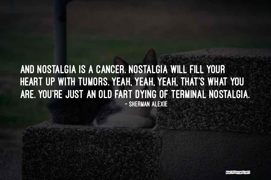 Someone Dying With Cancer Quotes By Sherman Alexie