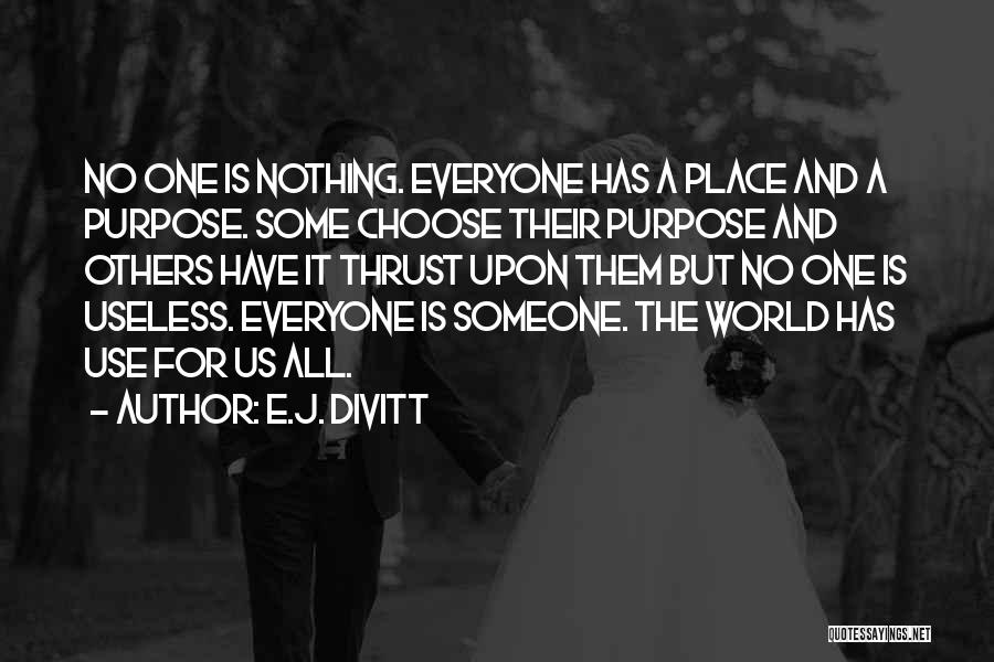 Someone For Everyone Quotes By E.J. Divitt