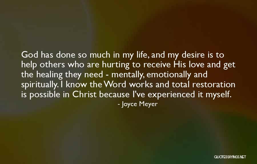 Someone Hurting You Emotionally Quotes By Joyce Meyer