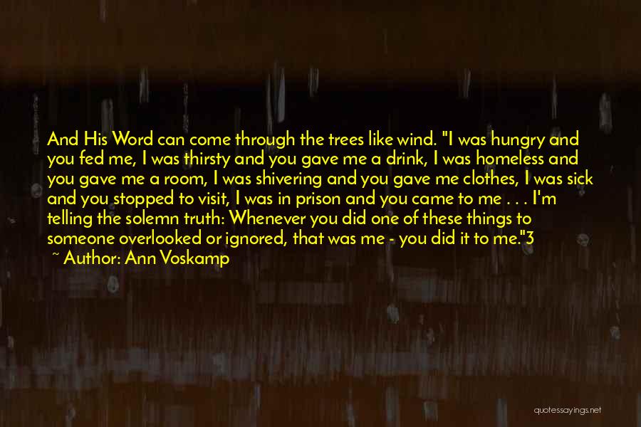 Someone In Prison Quotes By Ann Voskamp