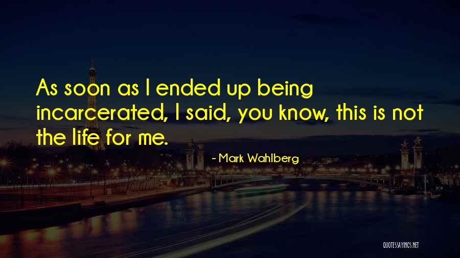 Someone Incarcerated Quotes By Mark Wahlberg