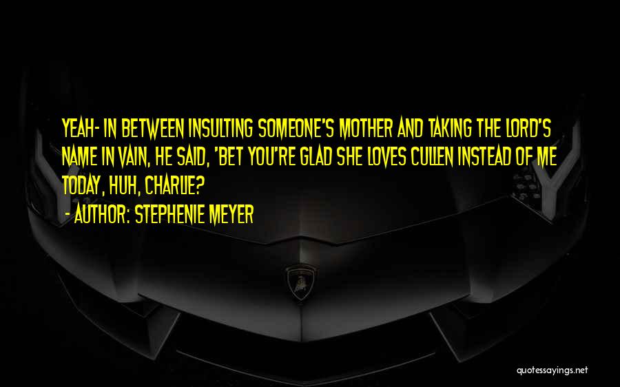 Someone Insulting You Quotes By Stephenie Meyer