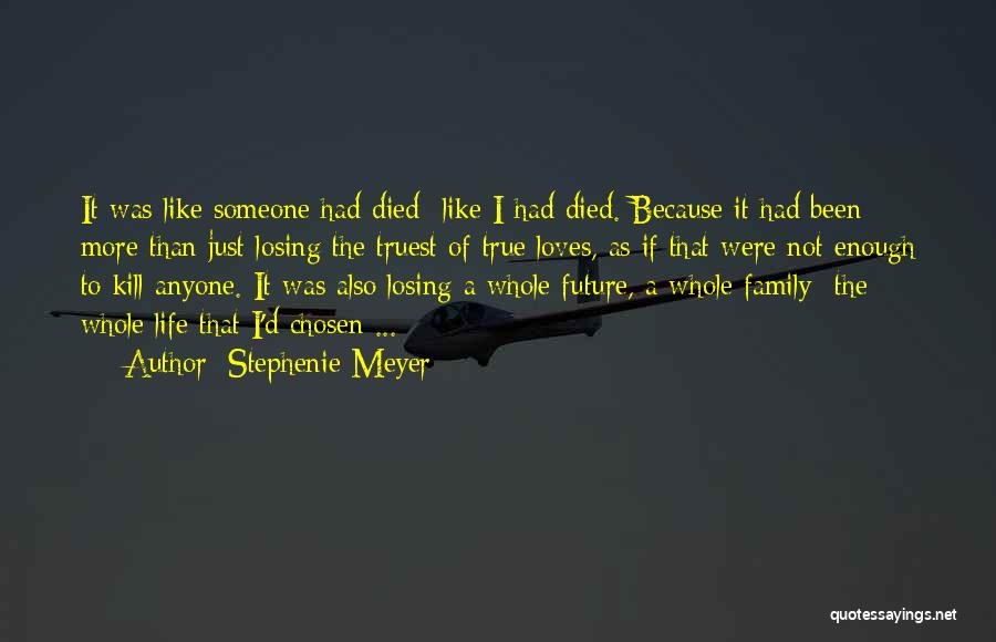 Someone Just Died Quotes By Stephenie Meyer