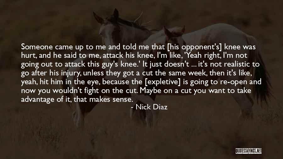 Someone Just Told Me Quotes By Nick Diaz