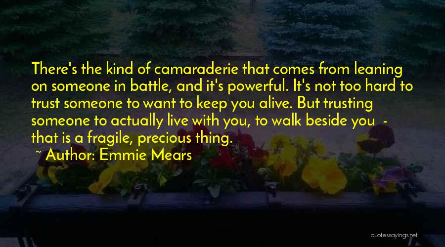 Someone Not Trusting You Quotes By Emmie Mears