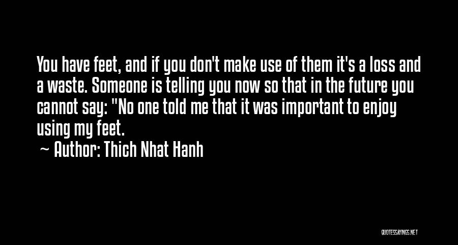 Someone Using You Quotes By Thich Nhat Hanh