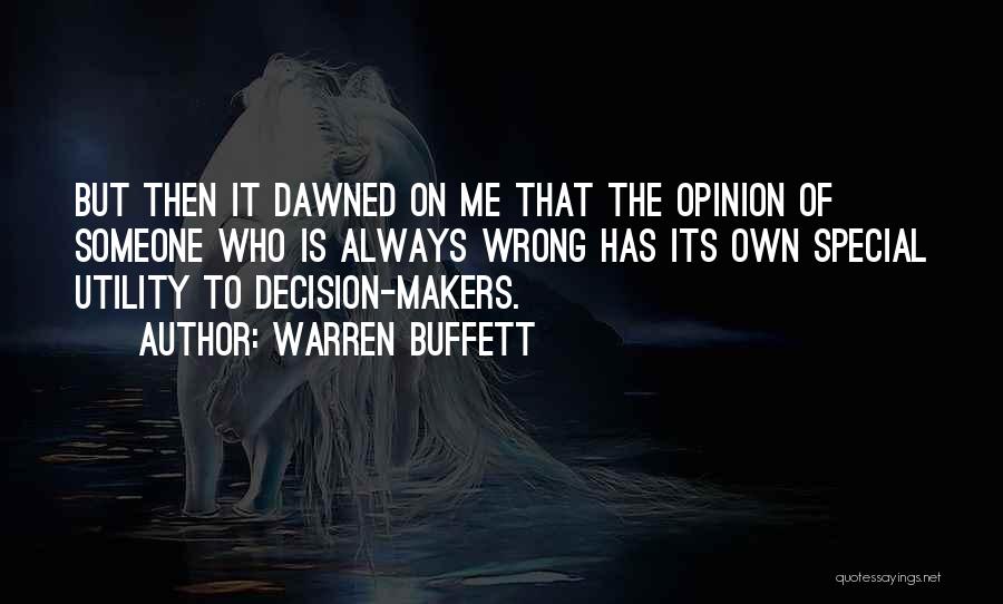 Someone Who Is Special Quotes By Warren Buffett