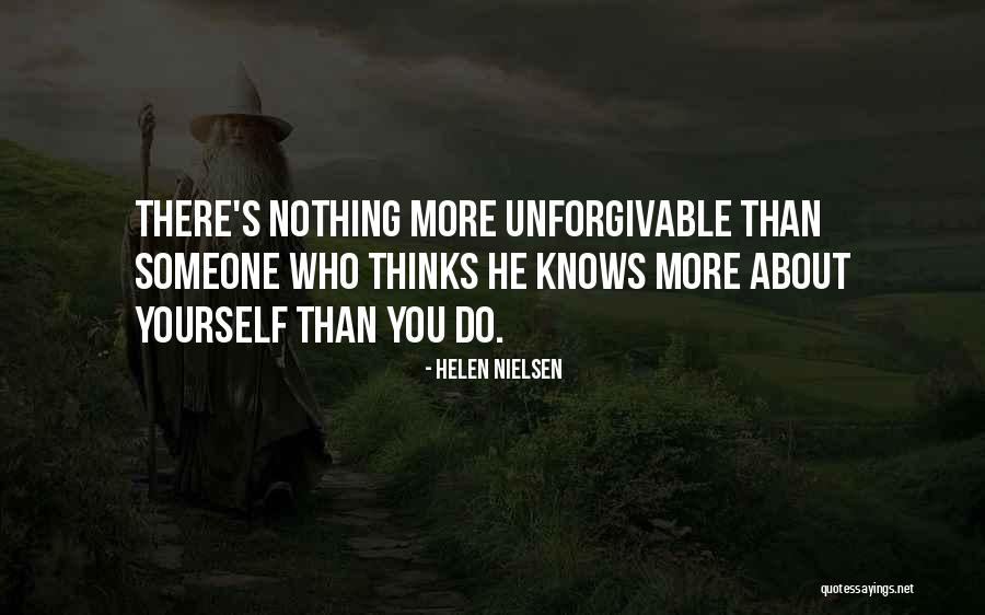 Someone Who Knows You Quotes By Helen Nielsen