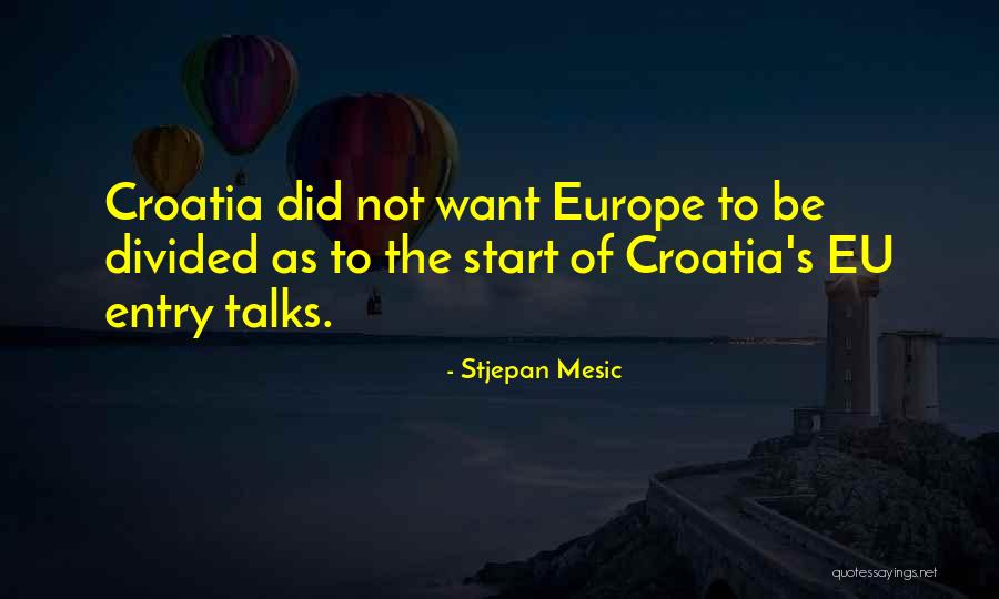 Someone Who Talks Too Much Quotes By Stjepan Mesic