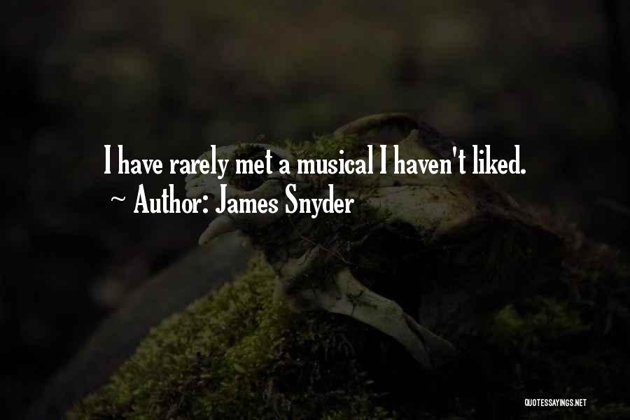 Someone You Haven't Met Quotes By James Snyder