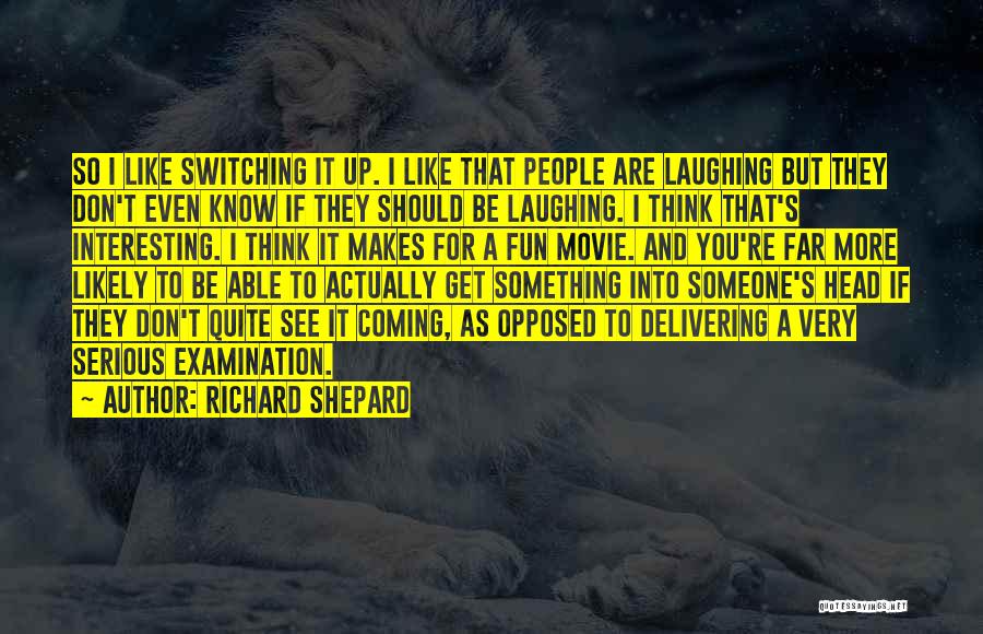 Someone You Like But They Don't Know Quotes By Richard Shepard