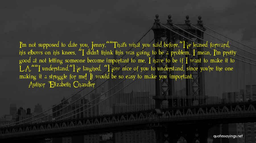 Someone You Want To Date Quotes By Elizabeth Chandler
